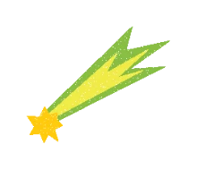 流れ星のイラスト