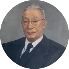 初代理事長 鳥井信治郎氏の肖像